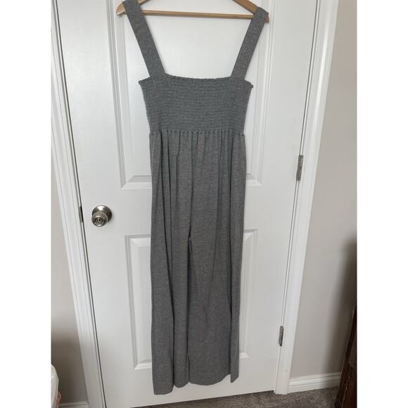 PINK Victoria’s Secret Gray Dreamr Cozy Jumpsuit Loungewear One Piece Sz Medium - Picture 3 of 8